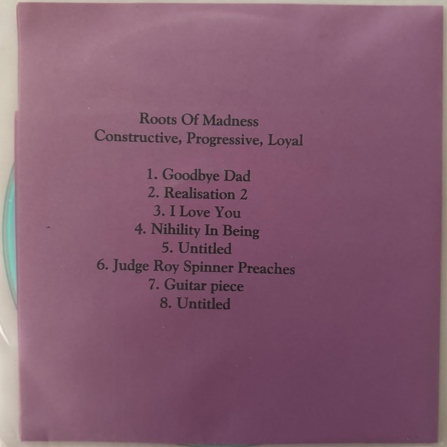 ROOTS OF MADNESS - Constructive, Progressive, Loyal