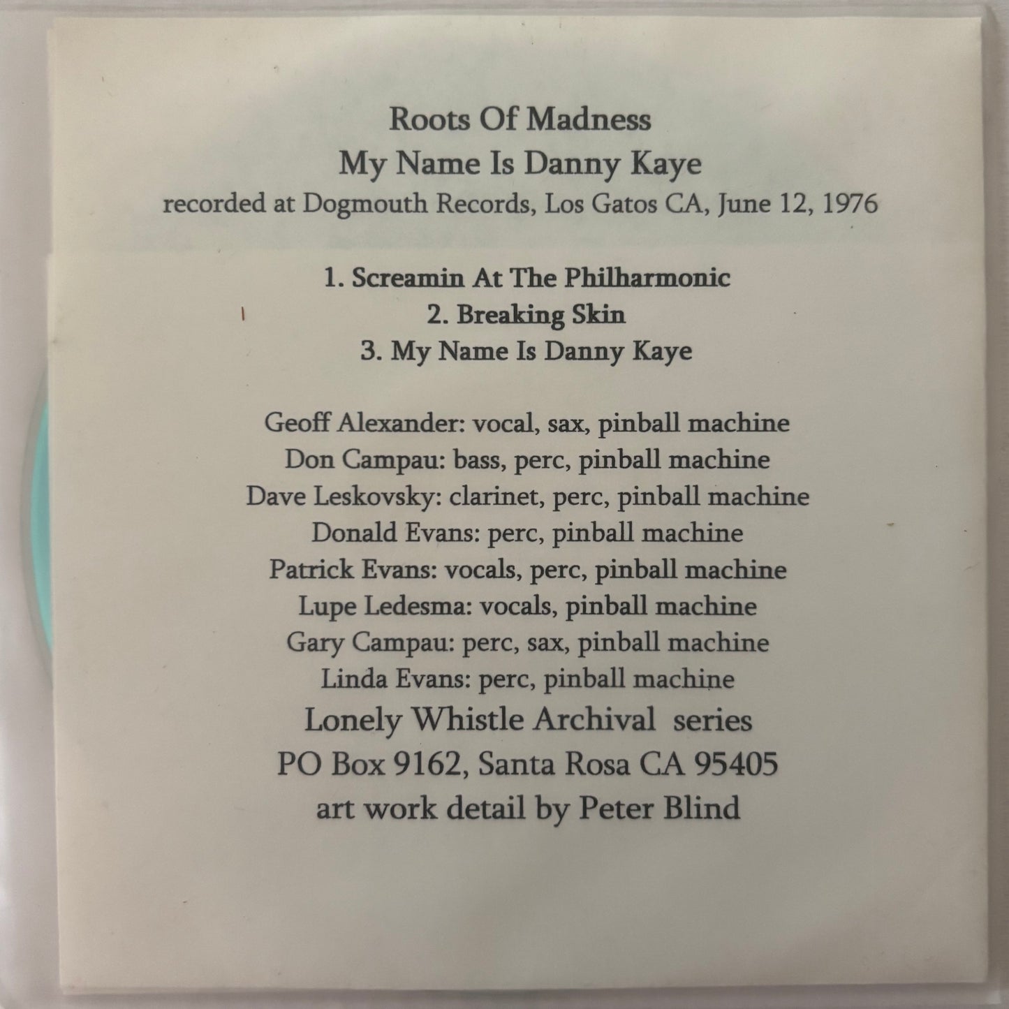 ROOTS OF MADNESS - My Name Is Danny Kaye