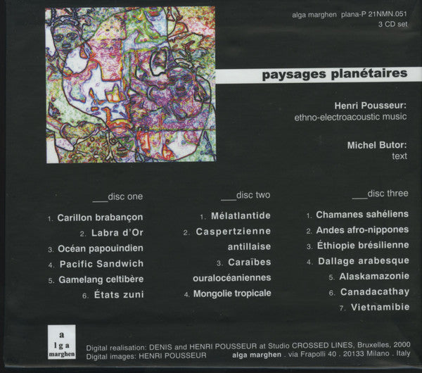 POUSSEUR, HENRI - Paysages Planetaires