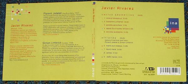 ALVAREZ, JAVIER - Cactus Geometries - Offrande