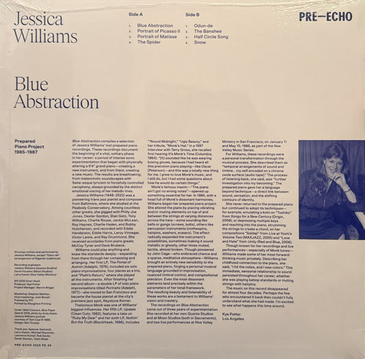 WILLIAMS, JESSICA - Blue Abstraction: Prepared Piano Project 1985-1987