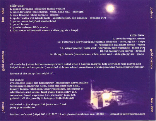 BURKETT, JOSH - Gold Cosmos