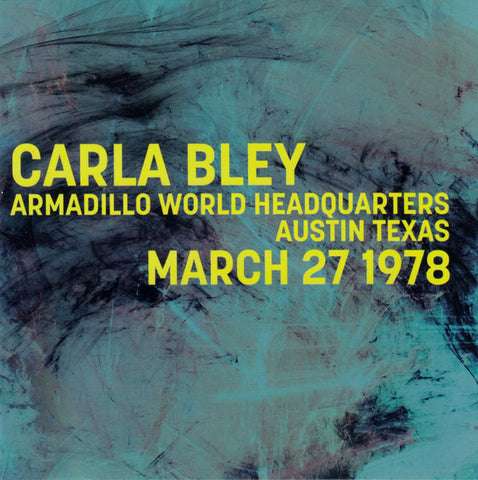 fusetron BLEY, CARLA, Armadillo World Headquarters Austin Texas March 27 1978