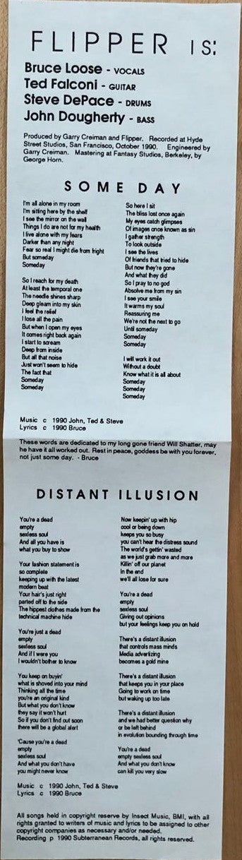 FLIPPER - Some Day/Distant Illusion