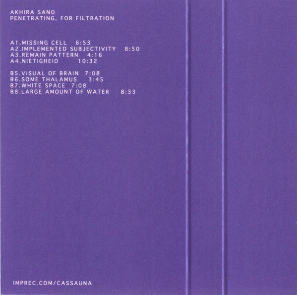 SANO, AKHIRA - Penetrating, For Filtration