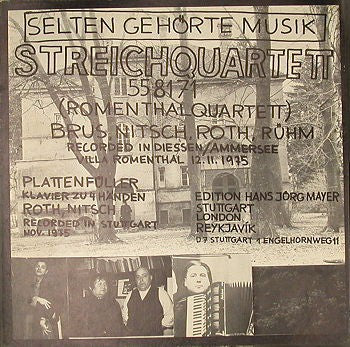 fusetron SELTEN GEHORTE MUSIK, Streichquartett 558171 (Romenthalquartett)