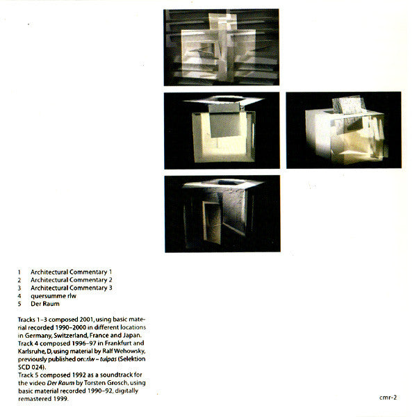 BEHRENS, M. - Architectural Commentaries