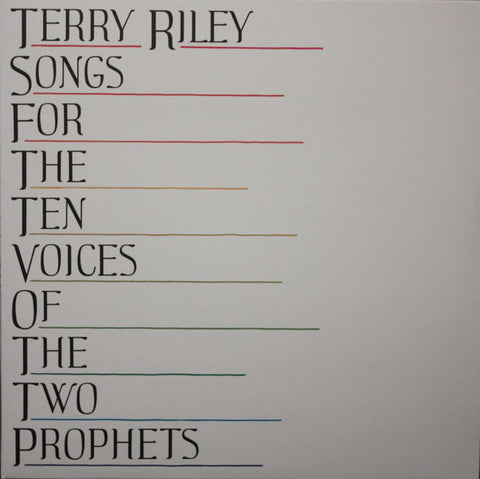 RILEY, TERRY - Songs For The Ten Voices Of The Two Prophets