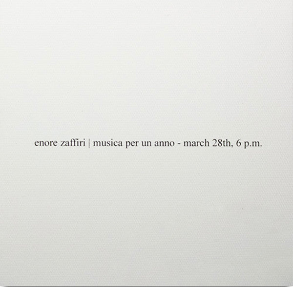 ZAFFIRI, ENORE - Musica Per Un Anno
