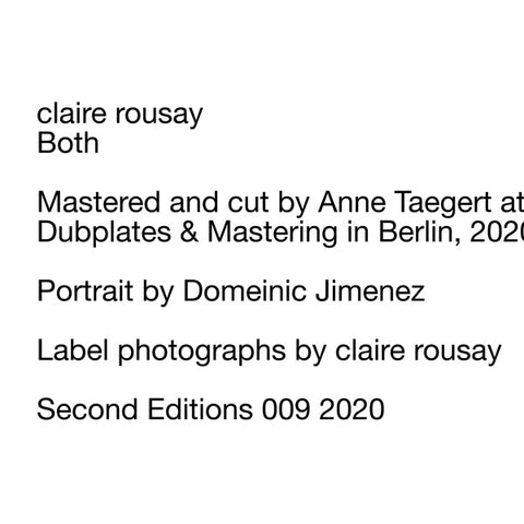 ROUSAY, CLAIRE - Both