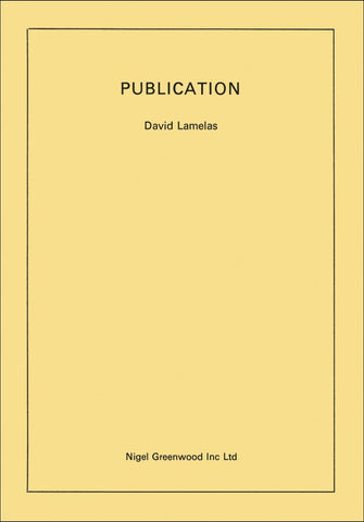 LAMELAS, DAVID - Publication