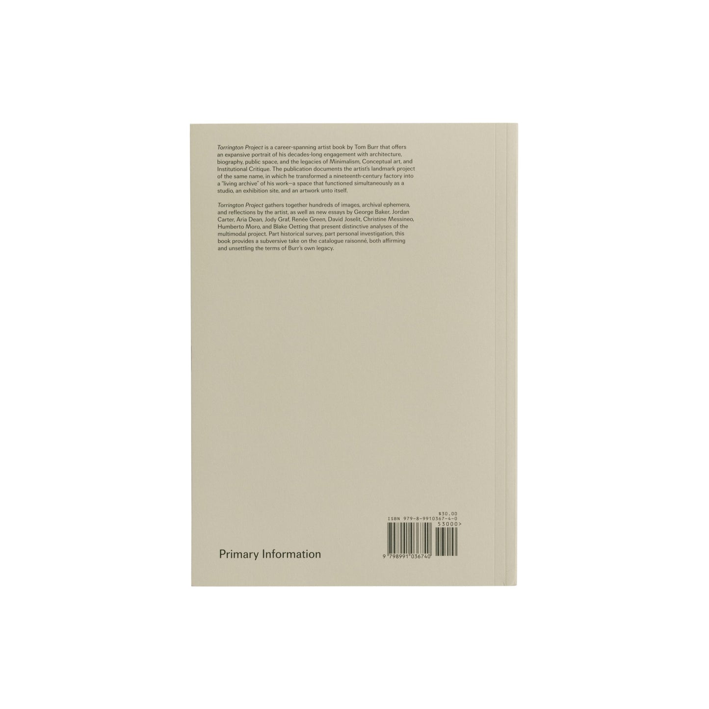 BURR, TOM - Torrington Project
