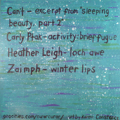 V/A - Can't / Carly Ptak / Heather Leigh / Zaimph