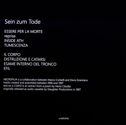 NECROFILIA - Sein Zum Tode