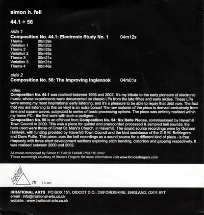 FELL, SIMON H. - 44.1 + 56
