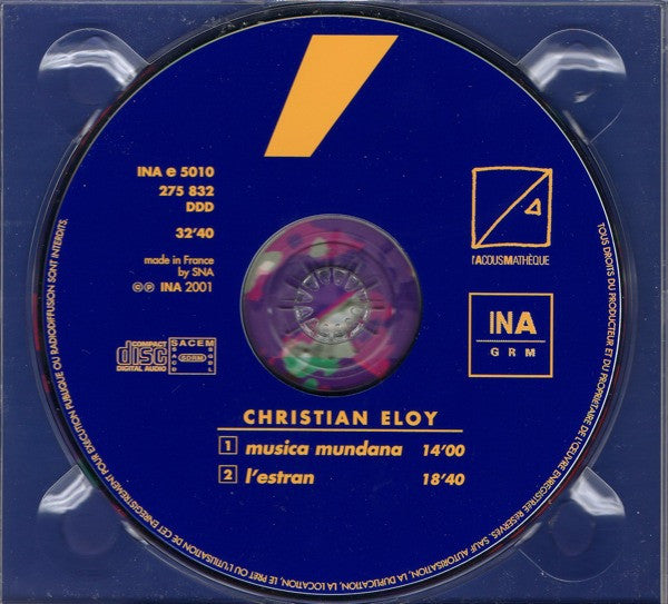 ELOY, CHRISTIAN - Musica Mundana L'estran