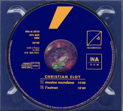ELOY, CHRISTIAN - Musica Mundana L'estran