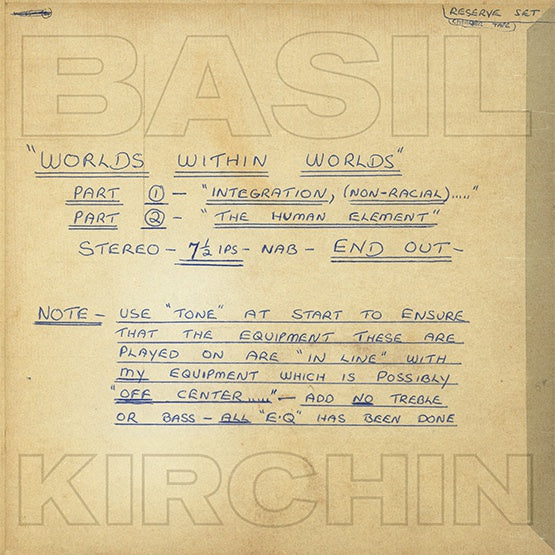 KIRCHIN, BASIL - Worlds Within Worlds: Part I And II
