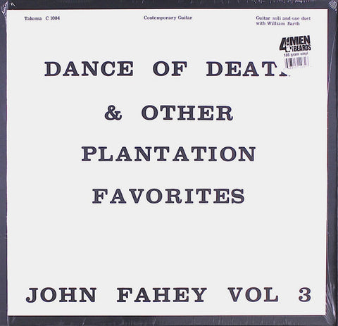FAHEY, JOHN - The Dance of Death and Other Plantation Favorites