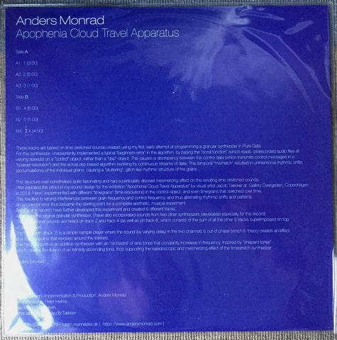 MONRAD, ANDERS - Apophenia Cloud Travel Apparatus