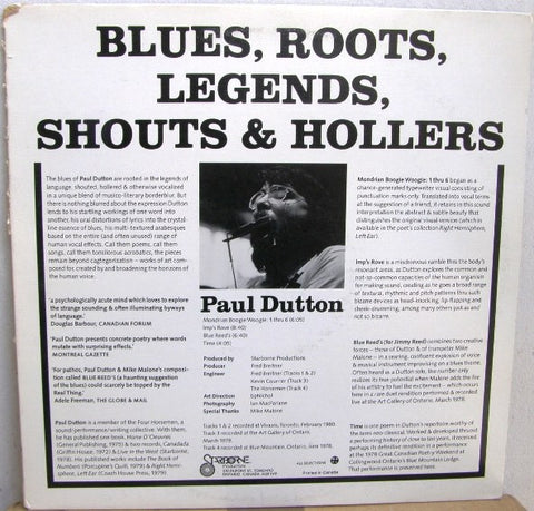 fustron DUTTON, PAUL/P.C. FENCOTT, Blues, Roots. Legends, Shouts & Hollers