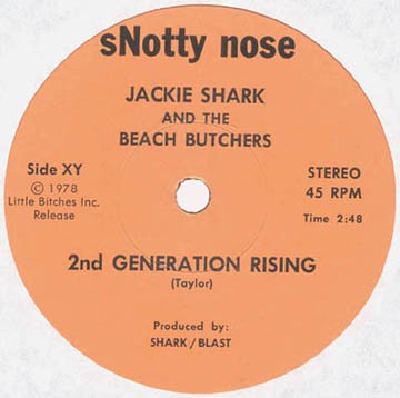 fusetron JACKIE SHARK AND THE BEACH BUTCHERS, 2nd Generation Rising/Mary Lou