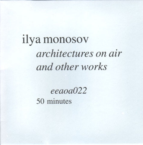 fustron MONOSOV, ILYA, Architectures on Air and Other Works
