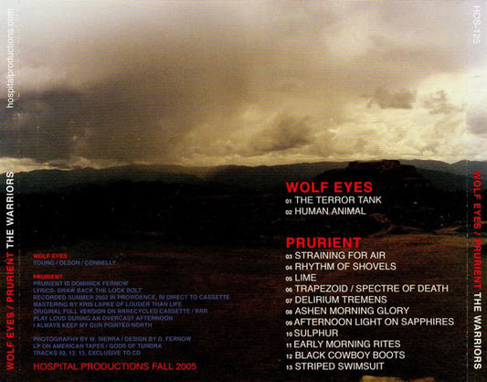 WOLF EYES/PRURIENT - The Warriors