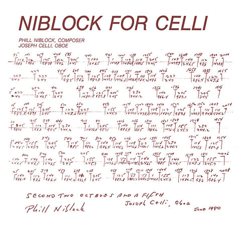 NIBLOCK, PHILL - Niblock For Celli/Celli Plays Niblock
