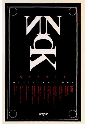 NO NECK BLUES BAND - Qvaris West Coast Tour Poster