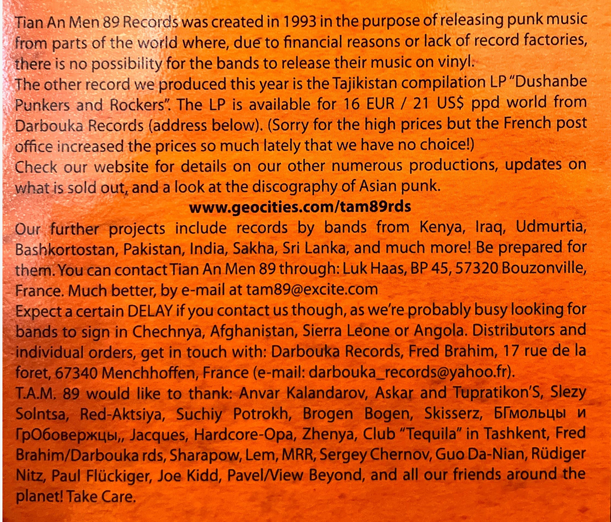 V/A - Paxta-Core Underground Uzbekistan